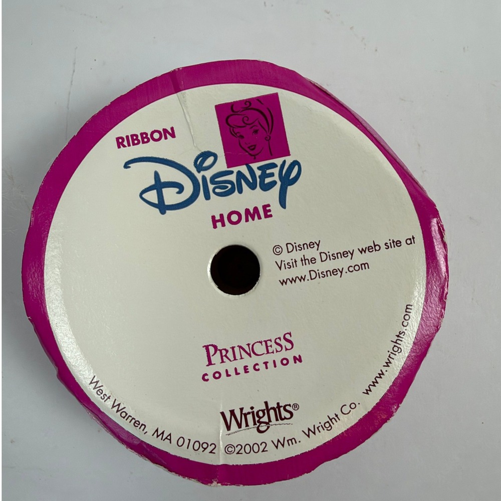 Wrights Disney Home Ribbon Princess and Pooh Collection Lot of 2 Spools